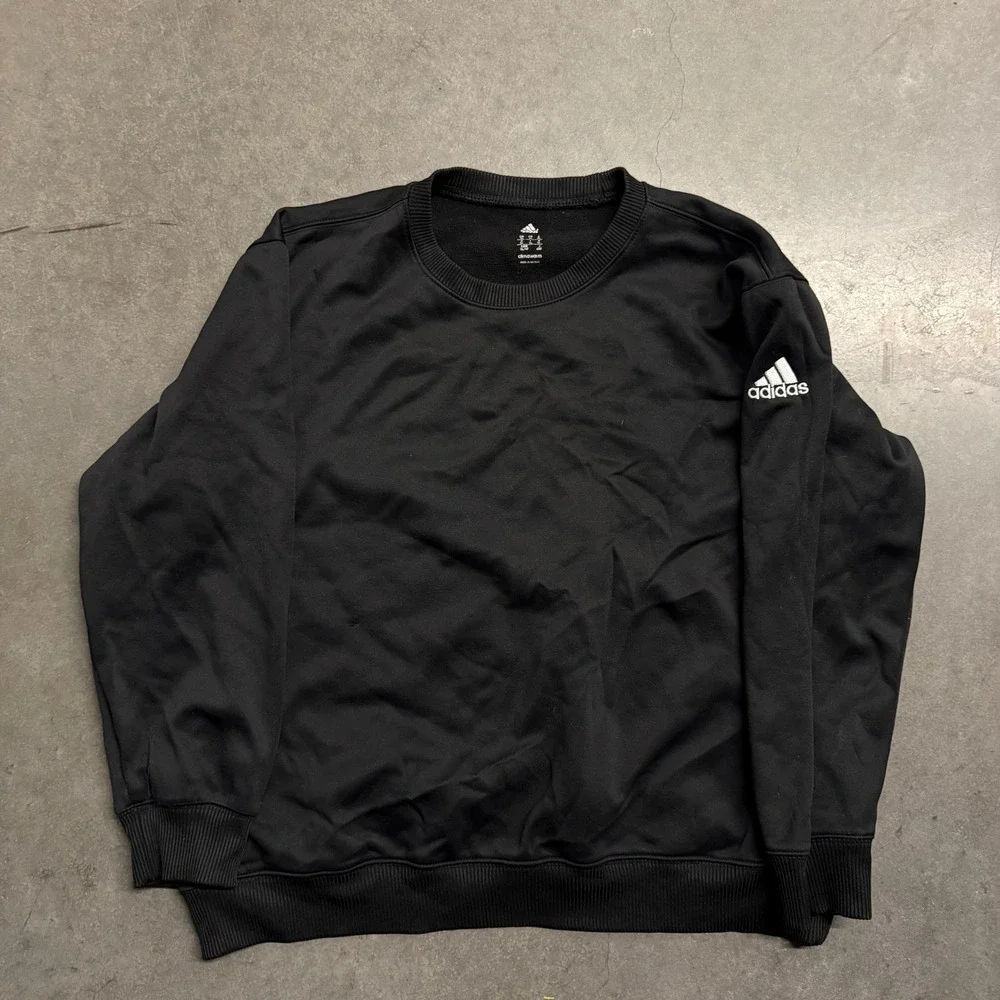Adidas Climawarm Mens XL Black Fleece Crewneck Sweatshirt Athletic Pullover